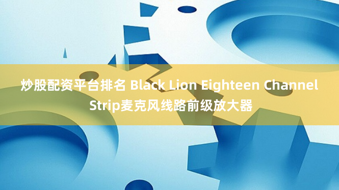 炒股配资平台排名 Black Lion Eighteen Channel Strip麦克风线路前级放大器